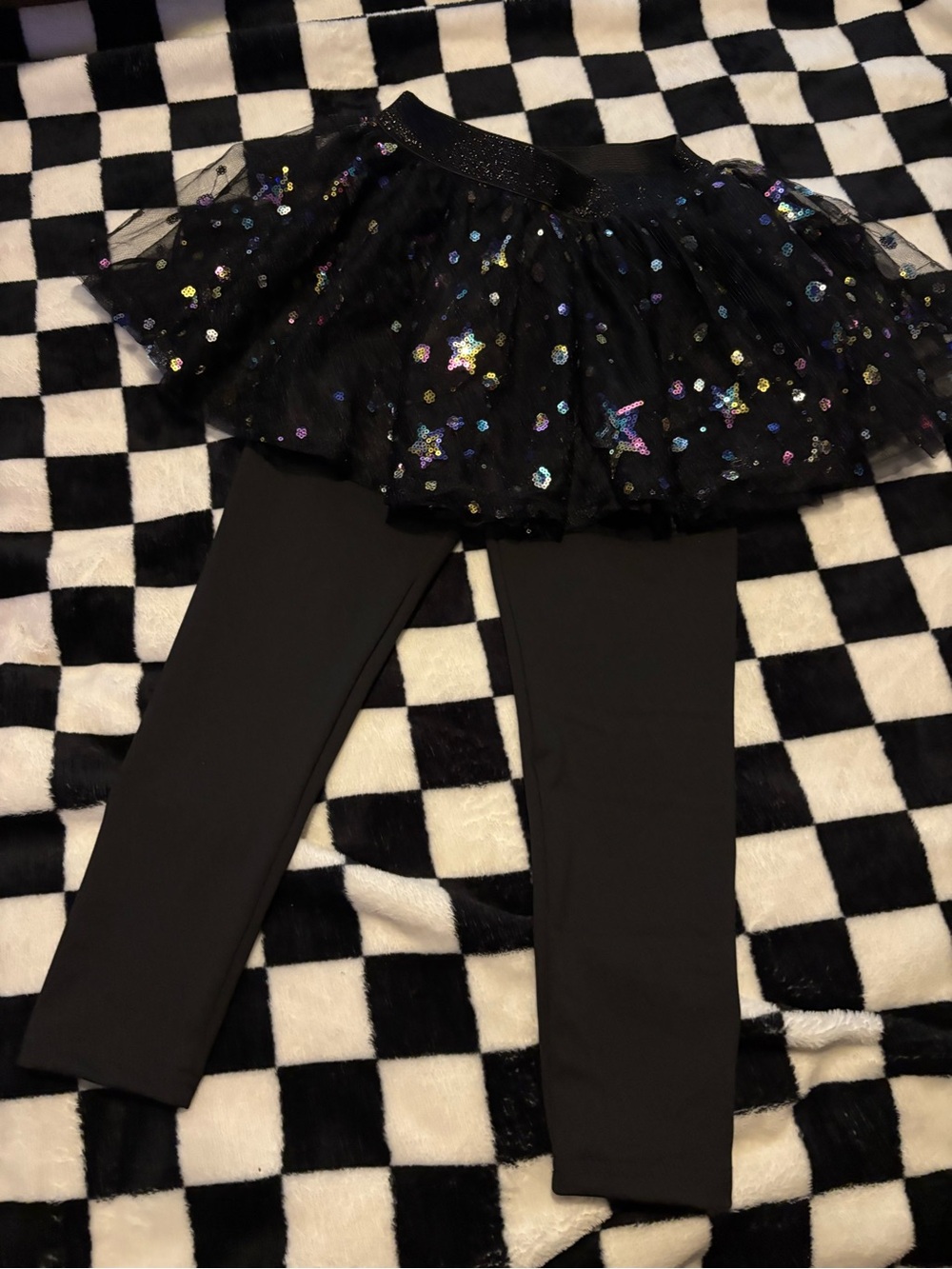Size 6 brand new without tags leggings sparkle skirt